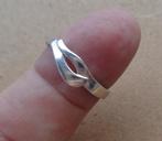 zilveren fantasie ring [625], Sieraden, Tassen en Uiterlijk, Ringen, Verzenden, Zo goed als nieuw, 17 tot 18, Dame