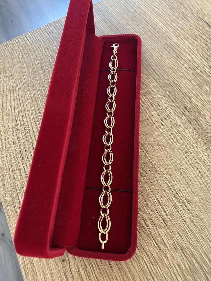 Prachtige 14 karaat armband 585 goud, Sieraden, Tassen en Uiterlijk, Armbanden, Nieuw, Goud, Goud, Ophalen of Verzenden