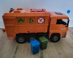 Bruder 2760 MAN oranje vuilniswagen incl. 2 kliko's 1:16  De, Kinderen en Baby's, Speelgoed | Speelgoedvoertuigen, Gebruikt, Ophalen of Verzenden