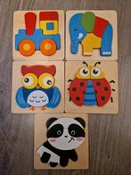 Verschillende houten puzzeltjes van playtive en Hema, Kinderen en Baby's, Speelgoed | Kinderpuzzels, Ophalen, Minder dan 10 stukjes