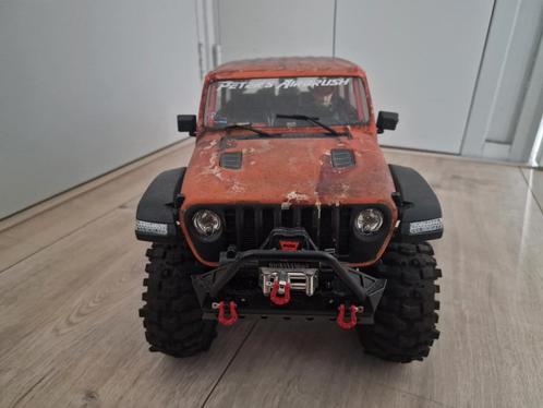 Axial SCX10.3 JL Wrangler upgrades met unieke body, Hobby en Vrije tijd, Modelbouw | Radiografisch | Auto's, Zo goed als nieuw