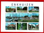 Enkhuizen - 7-luik met alle bekende plekjes - Ong., Ophalen of Verzenden, 1980 tot heden, Ongelopen, Noord-Holland