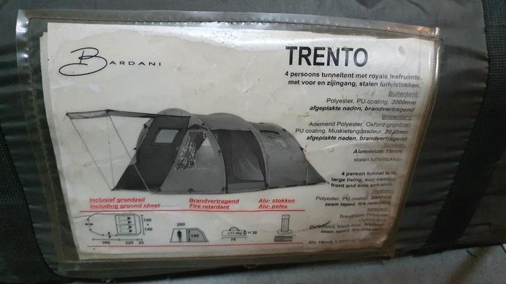 Te koop: Grote Bardani Tunnel Tent, Caravans en Kamperen, Tenten, meer dan 6, Zo goed als nieuw, Ophalen of Verzenden