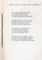 Leyden, S. van - Ballade van den Arbeid (1943), Antiek en Kunst, Antiek | Boeken en Bijbels, Ophalen of Verzenden