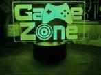 Game Zone 3D lamp met verschillende kleuren verlichting NIEU, Ophalen of Verzenden, Nieuw