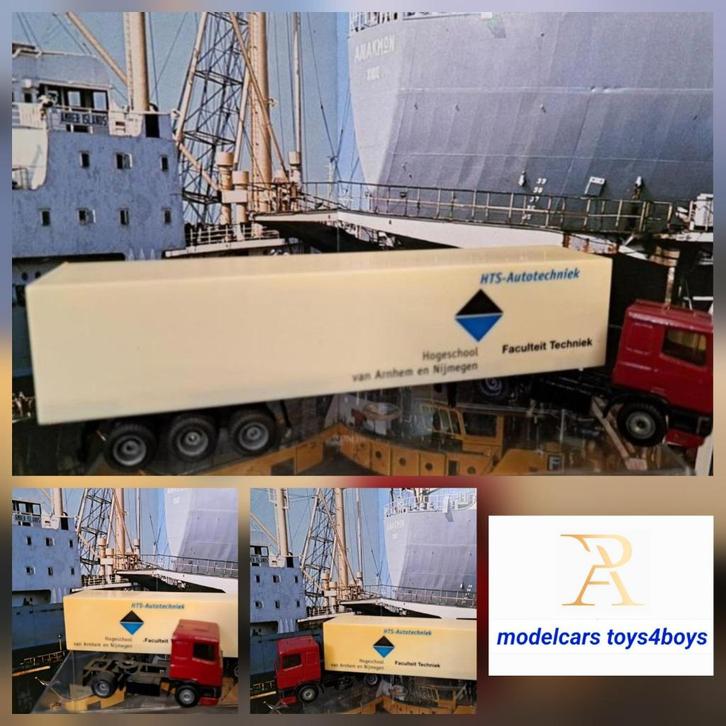 EFSI DAF Truck & Oplegger Promo uitgave HTS/HAN Arnhem 1/87, Hobby en Vrije tijd, Modelauto's | 1:87, Zo goed als nieuw, Bus of Vrachtwagen