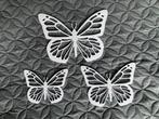 Set van 3 vlinders, Ophalen of Verzenden, Nieuw, Schilderij, Minder dan 50 cm