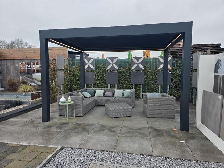 Showmodel elektrisch lamellendak Cornels Alya Pro 400x300 cm, Tuin en Terras, Overkappingen, Zo goed als nieuw, Veranda, Ophalen