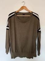 Eksept Shoeby S dunne casual legergroene trui kaki strepen, Ophalen of Verzenden, Zo goed als nieuw, Eksept, Maat 36 (S)