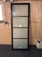 Strakke binnendeur met glaspanelen, 80 tot 100 cm, Binnendeur, Ophalen of Verzenden, 200 tot 215 cm