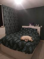 IKEA Brimnes Bed 140x200 + Hoofdeinde, Huis en Inrichting, Slaapkamer | Bedden, Gebruikt, Wit, Twijfelaar, 200 cm