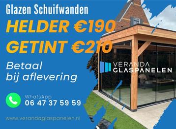 Veranda Glaspanelen - Glazen Schuifwanden Leveren&Monteren!!