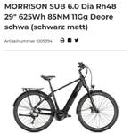 morrison sub 6.0, Fietsen en Brommers, Elektrische fietsen, Overige merken, Gebruikt, 50 km per accu of meer, Ophalen