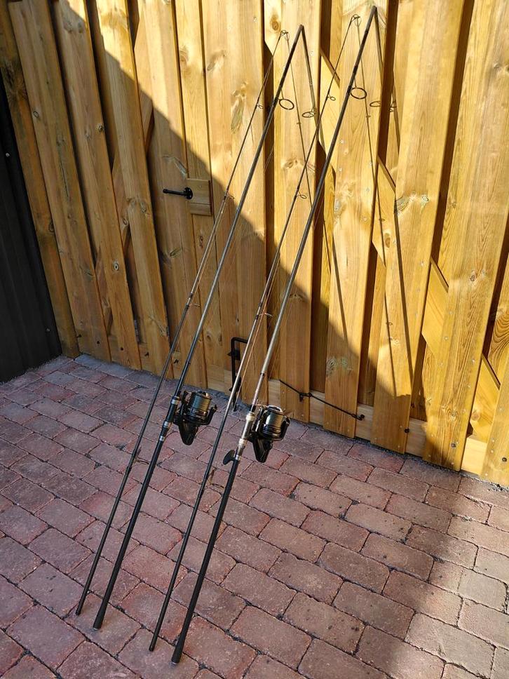 2x Shimano TX2 12ft 2.75lbs Karperhengels, Watersport en Boten, Hengelsport | Karpervissen, Werphengel, Ophalen of Verzenden