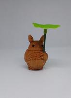 Totoro Houten Figuur met Kunststof Blad - Studio Ghibli, Ophalen of Verzenden