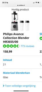 Philips Avance Collection Blender HR3655/00 Problend 3D, Zo goed als nieuw, Ophalen