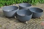 Bloempotten, 4 stuks, Endersen, Gebruikt, 40 cm of meer, Rond, Ophalen of Verzenden