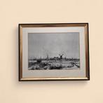 Rembrandt - View of Amsterdam (Ets), Antiek en Kunst, Kunst | Etsen en Gravures, Ophalen of Verzenden