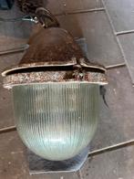Oude industriële lamp, Huis en Inrichting, Lampen | Hanglampen, Ophalen, Zo goed als nieuw, Metaal, Minder dan 50 cm