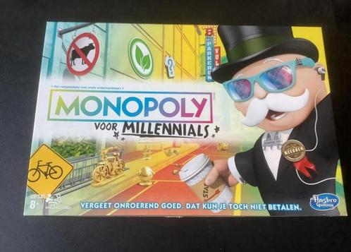 Monopoly millenials, Hobby en Vrije tijd, Gezelschapsspellen | Bordspellen, Gebruikt, Ophalen of Verzenden