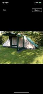 4 persoons bungelow tent, Caravans en Kamperen, Tenten, Ophalen, Gebruikt, Tot en met 4