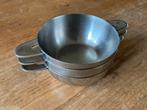 3x Vintage Sola GZ rvs soepbakje soepkommetje soepkom, Ophalen of Verzenden