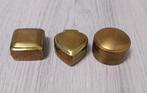 3 koperen doosjes, Antiek en Kunst, Antiek | Koper en Brons, Ophalen of Verzenden