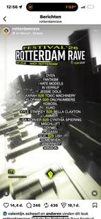 4 tickets rotterdam Rave festival 29 augustus, Drie personen of meer