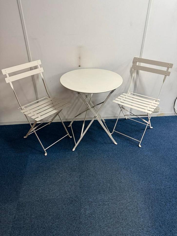 Klein tuinsetje - Zo goed als nieuw!, Tuin en Terras, Tuinstoelen, Zo goed als nieuw, Metaal, Ophalen