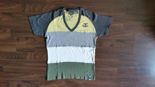 G-star Raw t-shirt grijs/geel/groen/wit, Kleding | Heren, T-shirts, Zo goed als nieuw, Maat 46 (S) of kleiner, Overige kleuren