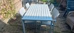Aluminium tuintafel 4 pers, Ophalen, 4 zitplaatsen, Aluminium, Zo goed als nieuw