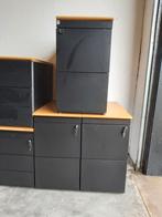 Ladeblokken verrijdbaar/ standblokken/ bureaukastjes, Ophalen, Minder dan 50 cm, Zo goed als nieuw, 3 of 4 laden