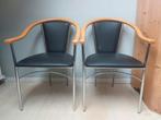 Vintage Stoelen - set van 2, Huis en Inrichting, Stoelen, Ophalen, Twee, Zwart, Zo goed als nieuw