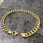 14k gouden armband cuban schakel, Ophalen of Verzenden, Zo goed als nieuw, Goud