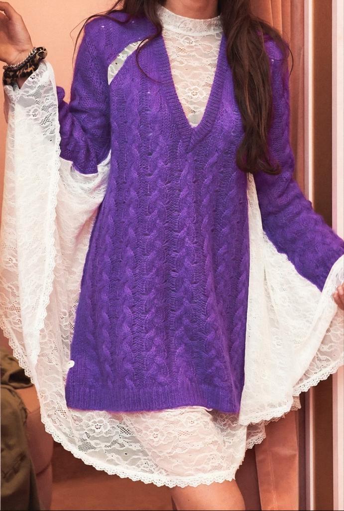 Essentiel Antwerp Julie Kegels, Kleding | Dames, Truien en Vesten, Zo goed als nieuw, Maat 38/40 (M), Paars, Ophalen of Verzenden