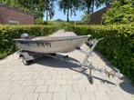 Linder 355 Sportsman + trailer, Watersport en Boten, Ophalen, Gebruikt, Tot 10 pk, Aluminium