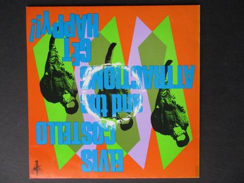 LP Elvis Costello And The Attractions ‎- Get Happy! + POSTER, Cd's en Dvd's, Vinyl | Pop, Zo goed als nieuw, 1980 tot 2000, 12 inch