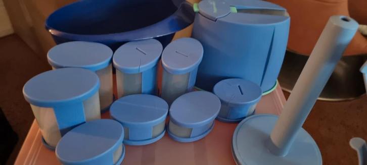 Tupperware Set Blauw, Huis en Inrichting, Keuken | Keukenbenodigdheden, Zo goed als nieuw, Ophalen of Verzenden