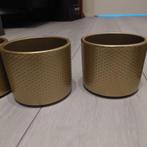 Nieuw 5 mooie gouden bloempotjes, Ophalen, Nieuw