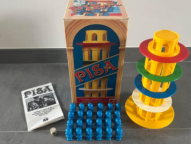 Pisa Torenspel - Jumbo, Hobby en Vrije tijd, Gezelschapsspellen | Bordspellen, Gebruikt, Een of twee spelers, Drie of vier spelers