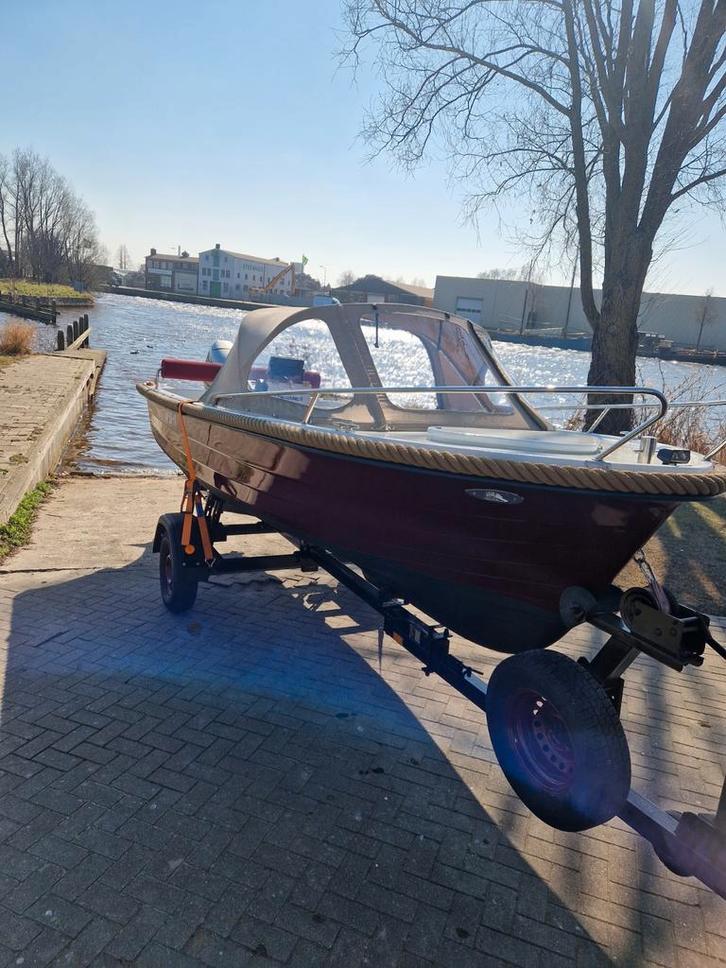 Mooie stabiele kanteltrailer, Watersport en Boten, Boottrailers, Gebruikt, Overige typen, Minder dan 1500 kg, Minder dan 6 meter