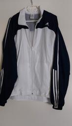 Een heel mooi Adidas dun Sport Jasje - Blauw/ Wit - Maat: L, Ophalen, Zo goed als nieuw, Blauw, Overige typen