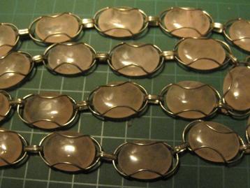 Design rozenkwarts rivière collier en armband zeldzaam 76 gr beschikbaar voor biedingen