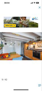 Keuken Vendorado, licht hout, zwart blad, incl. apparatuur, Huis en Inrichting, Ophalen, Gebruikt, Bruin, Hoekkeuken
