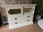 Landelijk ladekastje wit, Huis en Inrichting, Kasten | Ladekasten, Ophalen, Gebruikt, 100 tot 150 cm, 1 of 2 laden