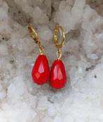 Prachtige nieuwe rode druppel oorbellen met hypo, Sieraden, Tassen en Uiterlijk, Oorbellen, Overige materialen, Hangers, Verzenden