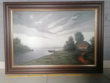 schilderij doek plusminus 88cm breed beschikbaar voor biedingen