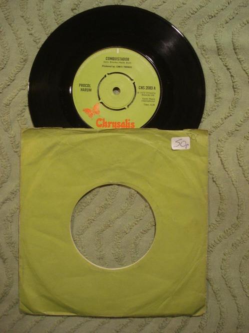 Procol Harum 7" Vinyl Single: ‘Conquistador’ (UK), Cd's en Dvd's, Vinyl Singles, Single, Rock en Metal, 7 inch, Ophalen of Verzenden