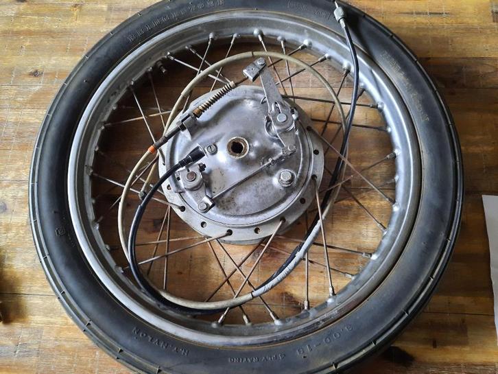 hele nette duplex naaf classic racer 36 spaaks, Motoren, Onderdelen | Oldtimers, Gebruikt, Ophalen