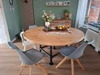 6 Eetkamer stoelen grijs, Ophalen of Verzenden, Gebruikt, Rechthoekig, 50 tot 100 cm